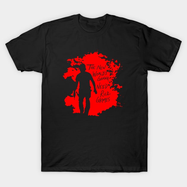 Rick Grimes Surreal T-Shirt by RianSanto